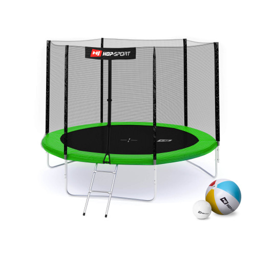 Купить Батут  Hop-Sport 10FT 305 см green с внешней сеткой в Киеве - фото №1
